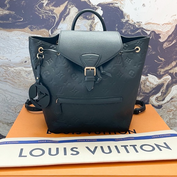 Louis Vuitton Empreinte Montsouris NM Black Leather Backpack - Picture 4 of 11